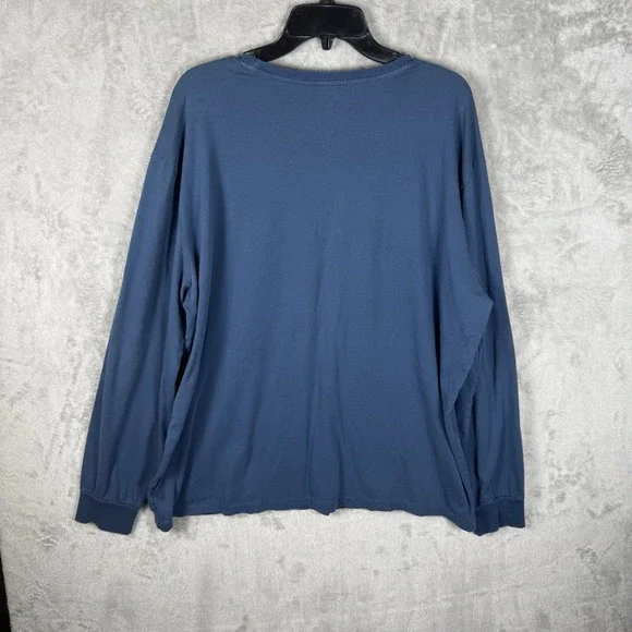 Polo Ralph Lauren Men's Vneck Regular 2XL Blue Pullover Knit Sweater Preppy Golf - Picture 4 of 13